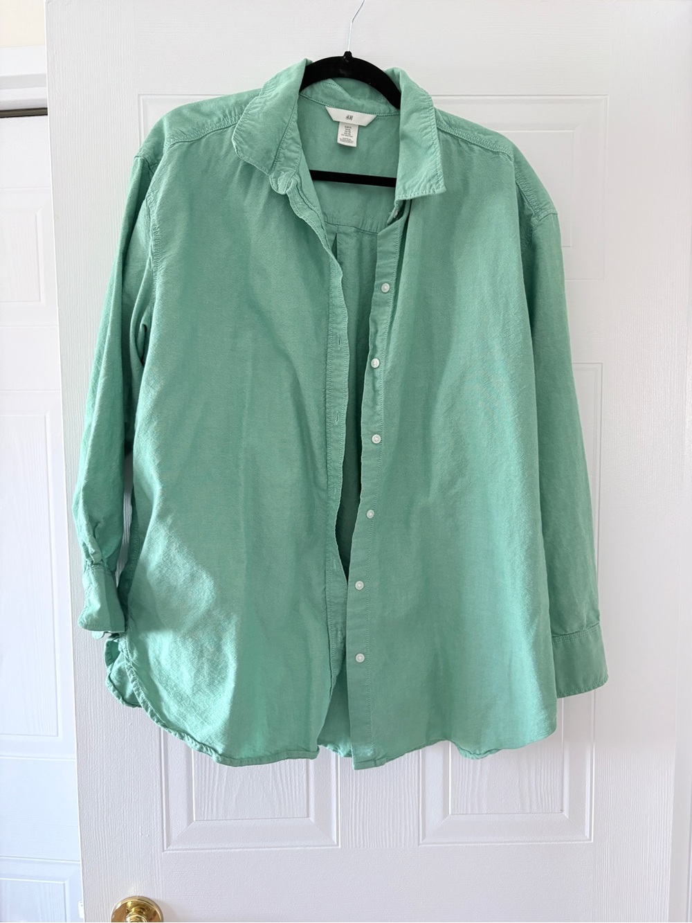 H&M Mint Green Women’s Button-Down Shirt